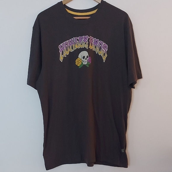 Howler Brothers Skull And Roses Branded  Charcoal Tshirt Size XL - Picture 1 of 5